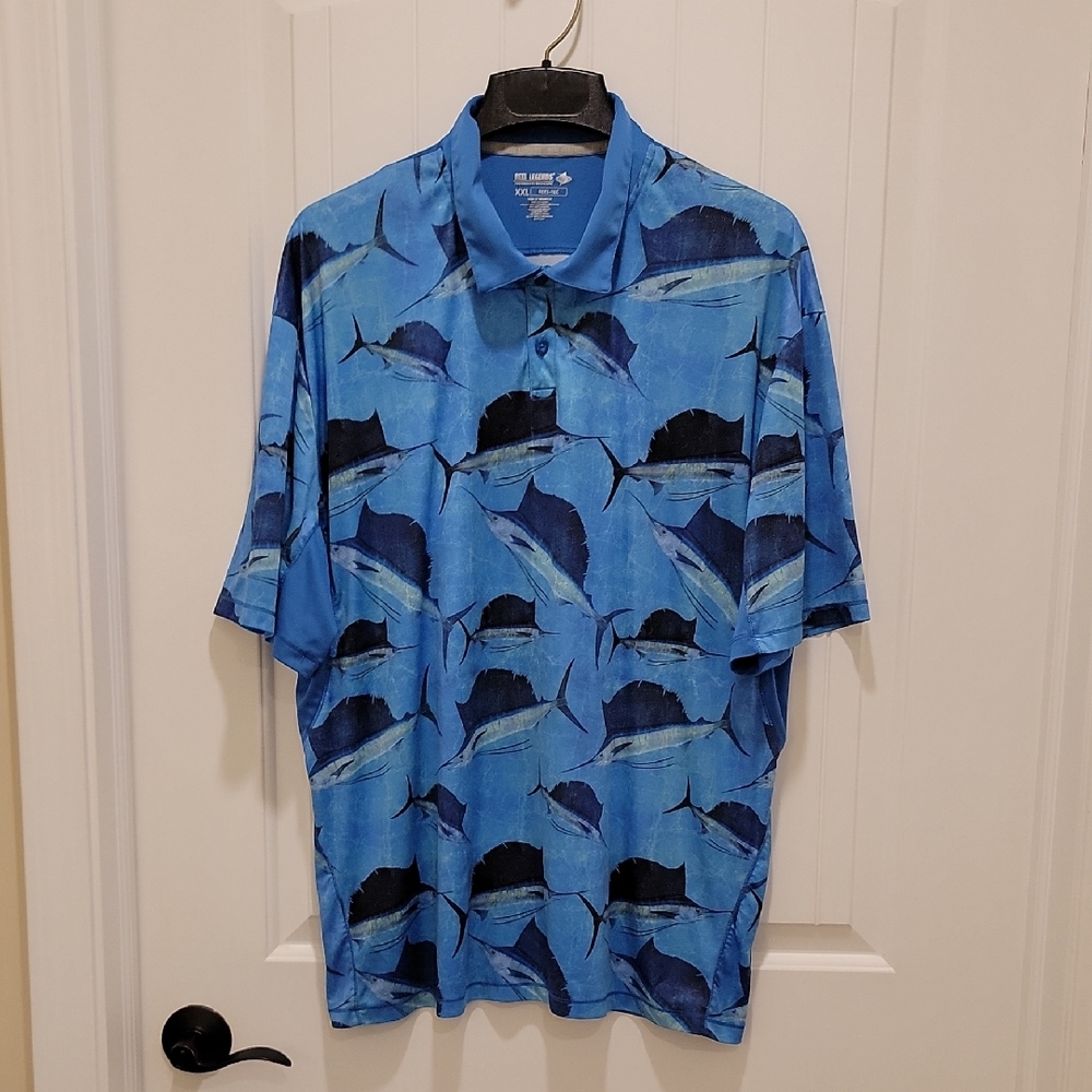 Reel Legends Reel-Tec Activewear/Sportswear Polo Shirt Size XXL